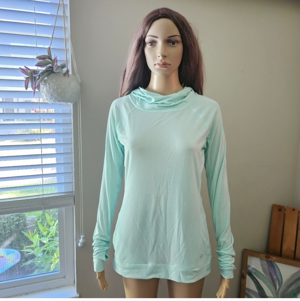 Gap hoodie Small mint green light weight msweater top sweatshirt